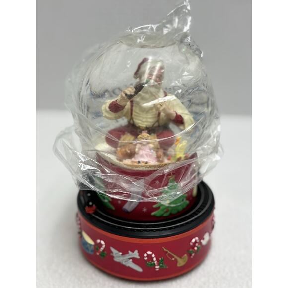 Coca-Cola Other - Coca Cola Music Snow Globe Santa Christmas Wind-Up Train 01 Hallmark Video Open